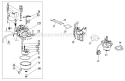Carburetor Diagram and Parts List for 31AS62EE700 2011 Yard Machines Snow Blower